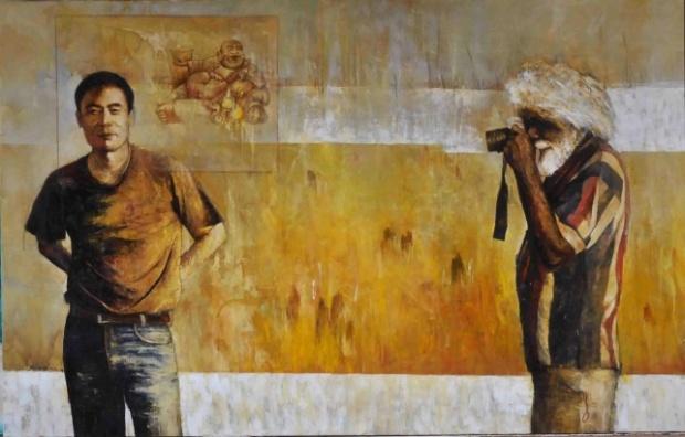 « How hesees me », tableau réalisé par Zhou Xiaoping 40.jpg