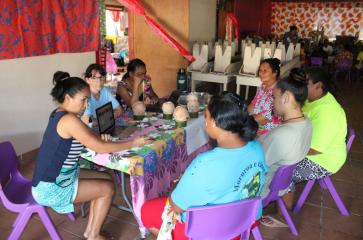 Forum des métiers - stand de l’UPF ©️ Jeannot Rey, commune de Moorea